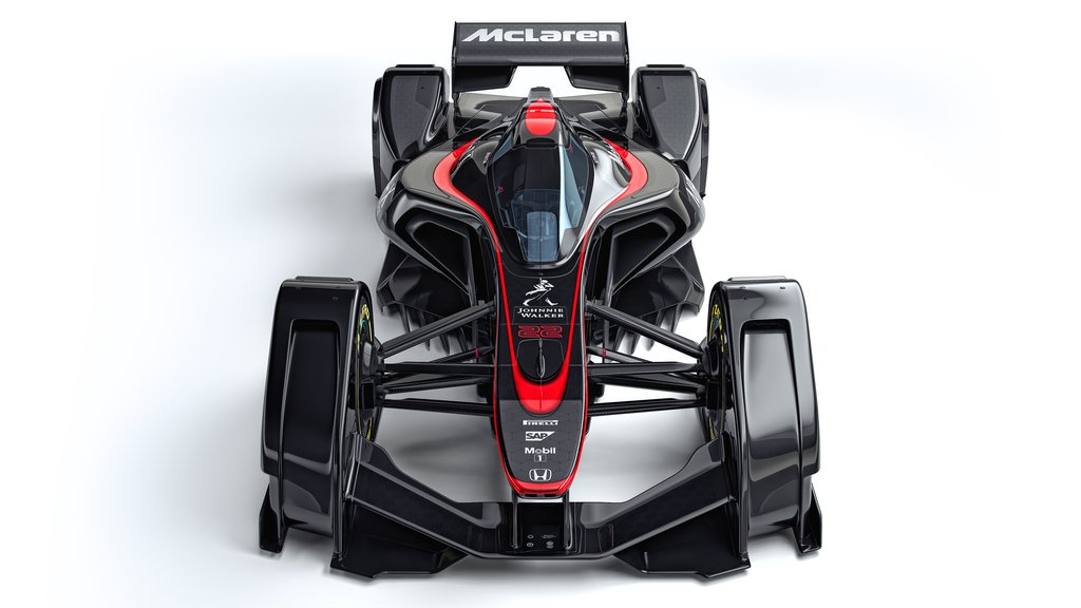 Dopo la Ferrari ecco l&#39;idea della McLaren. Il team di Woking ha diffuso il disegno di una vettura concept inventandosi come potrebbe essere una F1 del futuro. Il risultato  una macchina da competizione a dir poco accattivante.